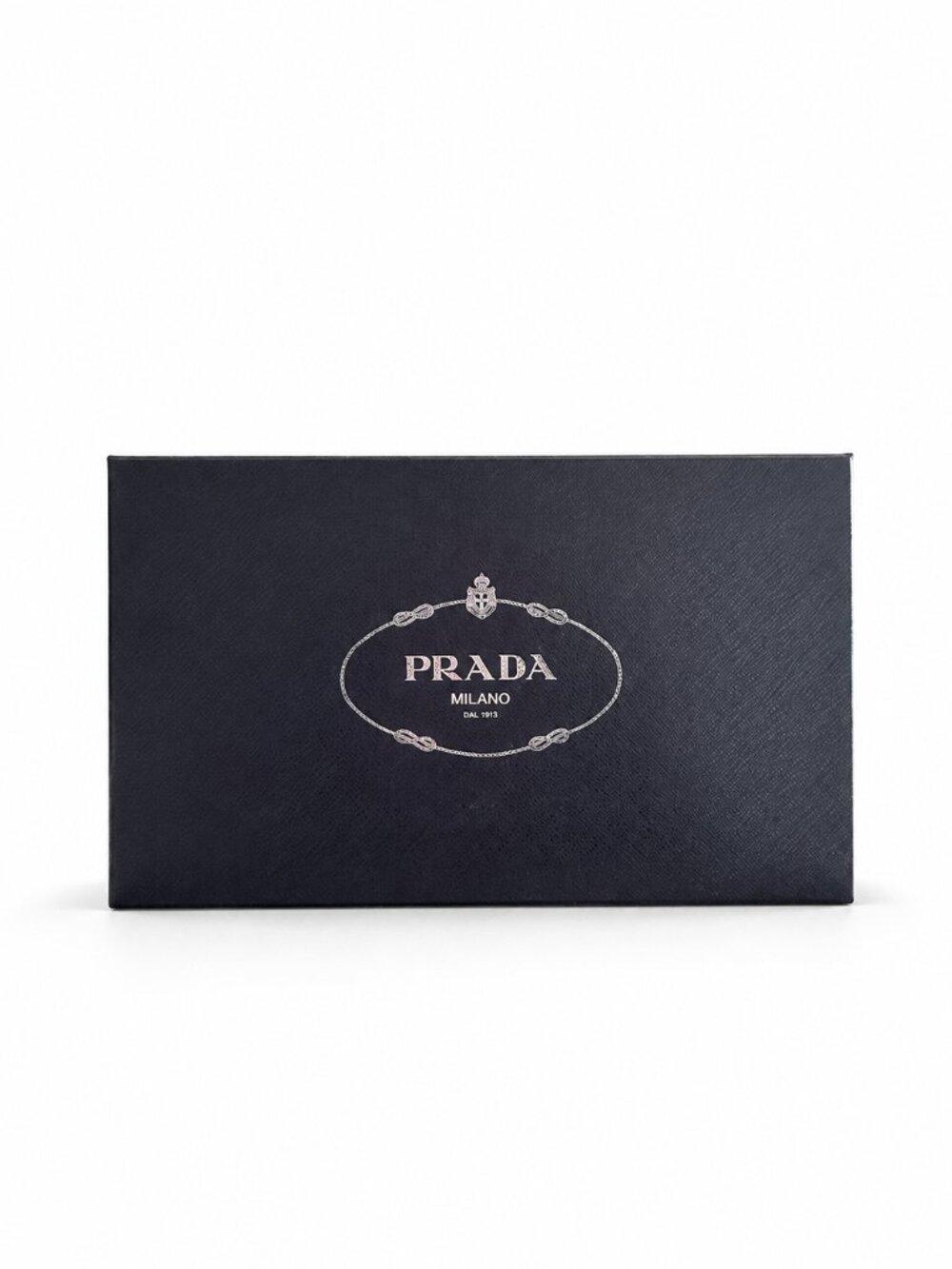 PRADA Milano Navy Blue Saffiano Print Empty Shoe Box 13.5” x 8” x 5.5”